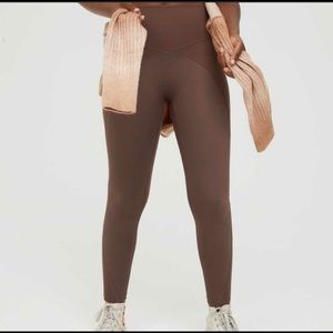 Offline By Aerie Brown Ribbed Leggings